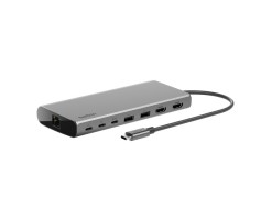 BELKIN貝爾金 Connect 通用 USB-C 8 合 1 雙 4K 顯示集線器 - INC015BTSGY-CZ