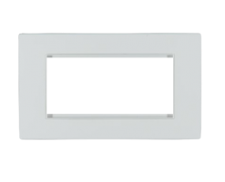 FYM-2位安裝框（50X100mm）(白色)-空白面板/安裝框-頌雅系列-JM2