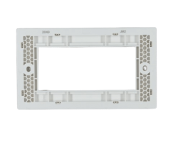 FYM-2位安裝框（50X100mm）(白色)-空白面板/安裝框-頌雅系列-JM2