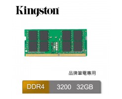 Kingston 金士頓 32GB DDR4 3200MT/s 非 ECC 記憶體/内存條 RAM SODIMM - KCP432SD8/32