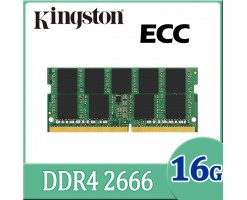 KingSton 金士頓 16GB DDR4 2666MT/s ECC 無緩衝記憶體/内存條 RAM SODIMM - KSM26SED8/16HD