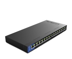 LinkSys 16 埠商用桌面千兆 PoE+ 交換機/交換器 - LGS116P-AP