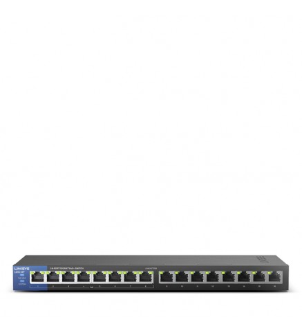 LinkSys 16 埠商用桌面千兆 PoE+ 交換機/交換器 - LGS116P-AP