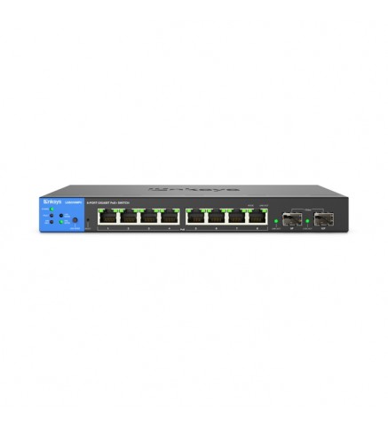 LinkSys 8 埠託管千兆 PoE+ 交換機，附 2 個 1G SFP 上行鏈路 110W TAA 相容/交換器 - LGS310MPC-EU