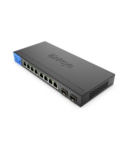 LinkSys 8 埠託管千兆 PoE+ 交換機，附 2 個 1G SFP 上行鏈路 110W TAA 相容/交換器 - LGS310MPC-EU