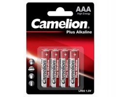 Camelion - AAA高能鹼性電池 (4粒, 咭裝) - LR03-BP4A