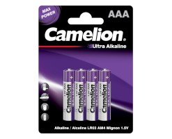 Camelion - AAA超能鹼性電池 (4粒,咭裝) - LR03-BP4UT