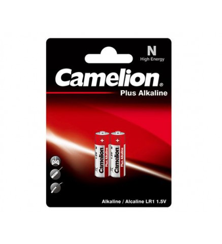 Camelion - LR1 1.5V N type 鹼性電池 (2粒 , 咭裝) - LR1-BP2