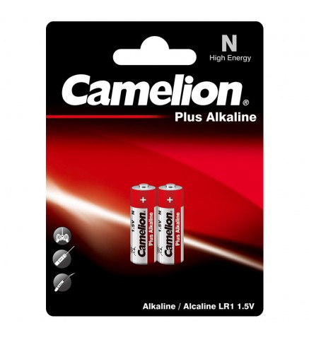 Camelion - LR1 1.5V N type 鹼性電池 (2粒 , 咭裝) - LR1-BP2