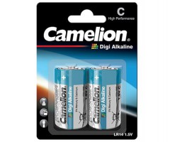 Camelion - Digi 鹼性C 號電池 (2粒 , 咭裝) - LR14-BP2DG