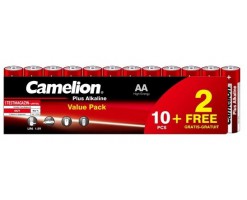 Camelion - AA高能鹼性電池 (12粒, 補充裝) - LR6-SP10+2