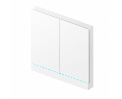 LifeSmart雲起 Blend Switch Pro - 2 個按鈕（白色）-2位獨立智慧開關/流光開關掣 - LS240-WH2