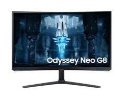 Samsung三星 32" Odyssey Neo G8 Mini-LED 曲面電競顯示器 (240Hz) - LS32BG850NCXXK/EP