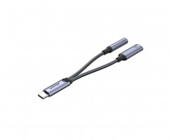 UNITEK優越者 - USB-C 2 合 1 AUX 3.5mm 立體聲音訊及USB-PD充電分配器 - M205A
