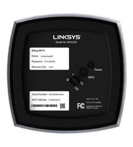 Linksys Velop MX8400 三頻 AX4200 網狀 WiFi 6 系統 2 件裝 - MX8400-AH