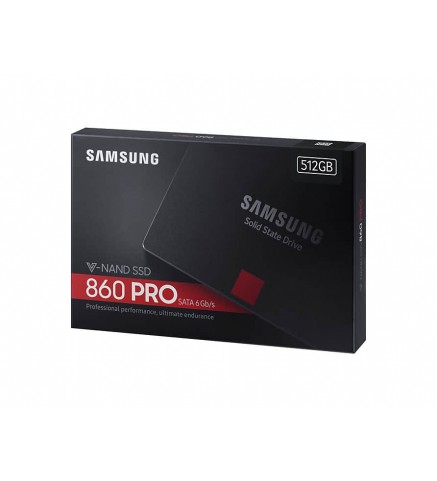 SAMSUNG 三星860 PRO SATA 2.5" 固態硬盤/固態硬碟 512GB - MZ-76P512BW