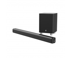 Pure Acoustics 2.1 Surround Sound Band Wireless Subwoofer Bluetooth Sound Bar - Black - Majority K2  (B/W)