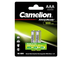 Camelion - AlwaysRead AAA900mAH鎳氫耐用充電池 (2粒，咭裝) - NH-AAA900ARBP2