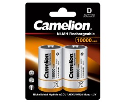Camelion - D-10000mAH 鎳氫充電池 (2粒)  - NH-D10000BP2