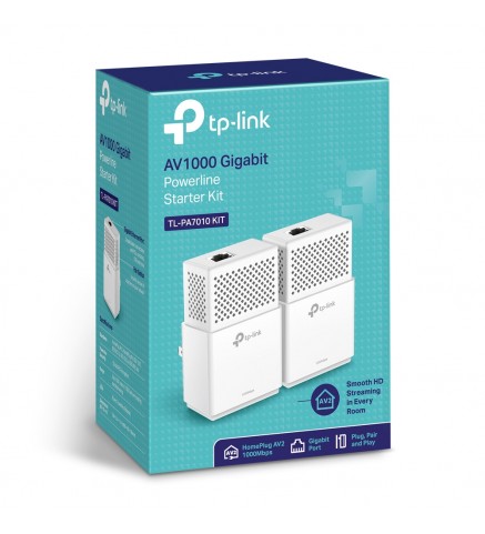 TP-Link AV1000 千兆位電力線入門套件 - PA7010-KIT