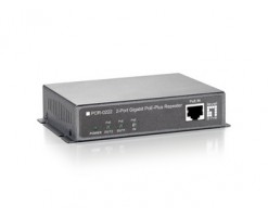 Level One Gigabit PoE Repeater, Cascadable, 2 PoE Outputs, 802.3at PoE+ - POR-0222
