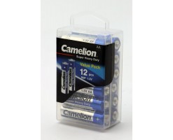 Camelion - AA高能碳性電池 (12粒, 硬盒裝) - R6P-PBH12