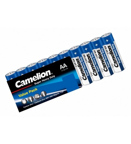 Camelion - AA高能碳性電池 (10粒, 索裝) - R6P-SP10B