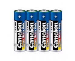 Camelion - AA high-energy carbon battery (4 pcs, Plastic film packaging) - R6P-SP4B