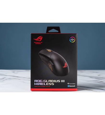 ASUS 華碩 經典的右手型無線電競滑鼠 - ROG GLADIUS III WL (NEW)