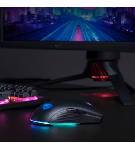 ASUS 華碩 ROG Pugio II 雙手通用、輕量無線電競滑鼠 - ROG PUGIO II wireless