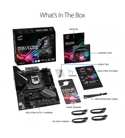 ASUS 華碩Intel H370 ATX 電競主機板 - ROG STRIX H370-F GAMING