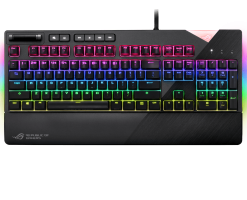 ASUS 華碩 RGB 機械式電競鍵盤-銀軸中文-ROG Strix Flare (銀中)
