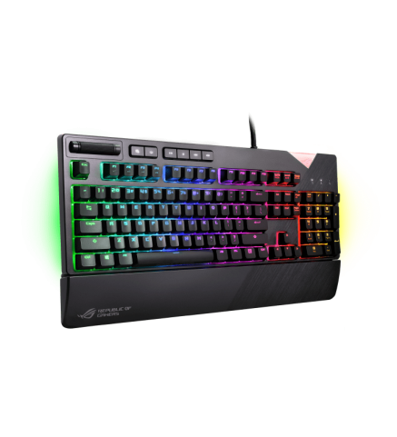 ASUS 華碩 RGB 機械式電競鍵盤-銀軸中文-ROG Strix Flare (銀中)