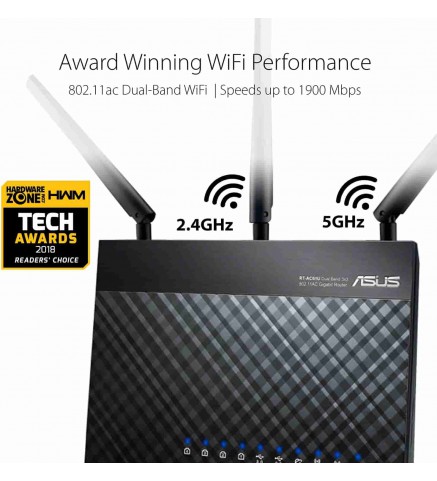 ASUS-華碩AC1900 雙頻全屋網狀 WiFi 系統路由器-RT-AC68U 2PK