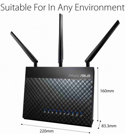 ASUS-華碩AC1900 雙頻全屋網狀 WiFi 系統路由器-RT-AC68U 2PK