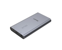 UNITEK優越者 - 10G USB-C 轉雙 M.2 PCIe / NVMe SSD 外殼帶離線克隆、深空灰色、UNITEK 禮盒 - S1206A