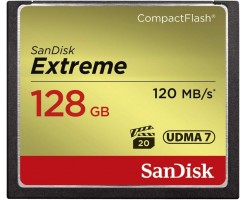 SanDisk閃迪 Extreme CompactFlash 記憶卡 128GB - SDCFXSB-128G-G46