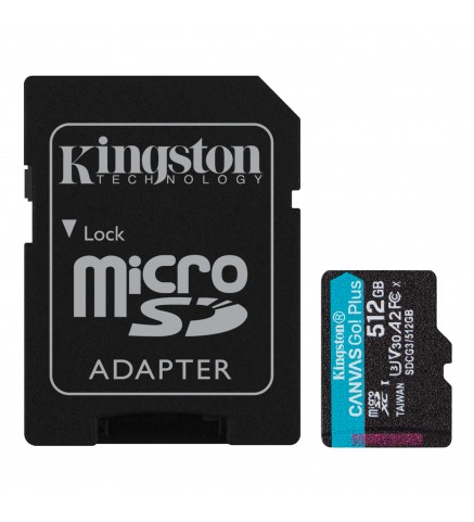 Kingston 金士頓 Canvas Go!Plus microSD 快閃記憶體卡 512GB - SDCG3/512GB