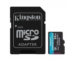 Kingston 金士頓 Canvas Go!Plus microSD 快閃記憶體卡 64GB - SDCG3/64GB