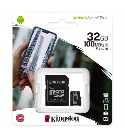 KingSton 金士頓 Canvas Select Plus microSD 快閃記憶體卡 32GB - SDCS2/32GB