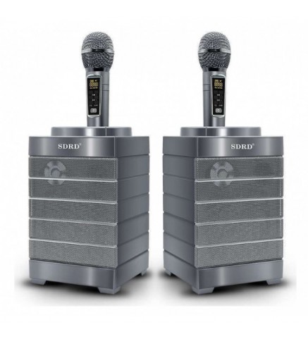SDRD 無線K歌神器 雙人對唱音響組合 - 銀色 - SDRD SD-128