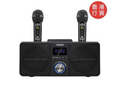 SDRD Wireless K-Song Artifact Double Duet Audio Combination Microphone Audio Set (Black) - SDRD SD-309