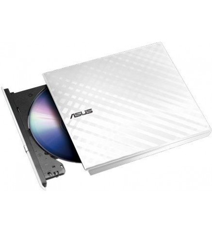 華碩ASUS SDRW-08D2S-U LITE - 便攜式 8X DVD 燒錄機，支援 M-DISC，可實現終身資料備份，相容於 Windows 和 Mac OS - SDRW-08D2S-U LITE/WHT/G/AS/P2G