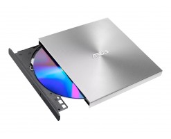 華碩ASUS ZenDrive U8M 超薄外部 DVD 光碟機和燒錄機、USB C® 介面、相容 Windows 和 Mac 作業系統、銀白色 - SDRW-08U8M-U/SIL/G/AS/P2G