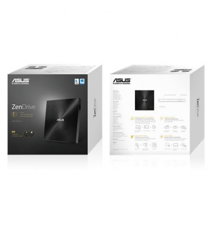 ASUS 華碩ZenDrive U9M –超薄便攜式8X DVD刻錄機 - SDRW-08U9M-U BLK