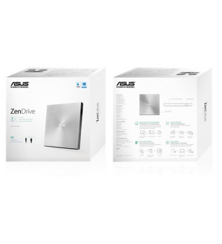 ASUS 華碩ZenDrive U9M –超薄便攜式8X DVD刻錄機 - SDRW-08U9M-U SIL