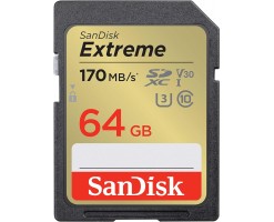 SanDisk閃迪 Extreme SD UHS-I 記憶卡 64GB - SDSDXV2-064G-GNCIN