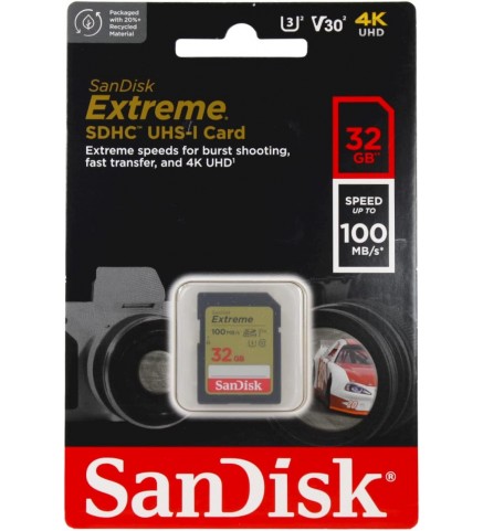 SanDisk閃迪 Extreme SD UHS-I 記憶卡 32GB - SDSDXVT-032G-GNCIN