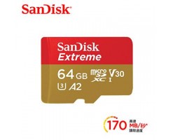 SanDisk閃迪  Extreme MicroSD A2 64G記憶卡 - SDSQXAH-064G-GN6MN