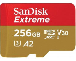 SanDisk閃迪  Extreme microSD MICROSDXC 記憶卡 256GB - SDSQXAV-256G-GN6MN